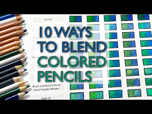 Blending Tools for Adult Colorists Comparison & Review Prismacolor vs  Derwent Pencil vs Marker 