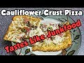 Delicious Cauliflower Crust Pizza That Tastes Like Junkfood!