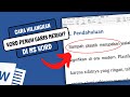 MS. WORD : tutorial untuk Hapus Garis Merah di Microsoft Word!