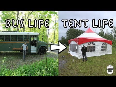 living-in-a-tent-|-bus-life-to-tent-life