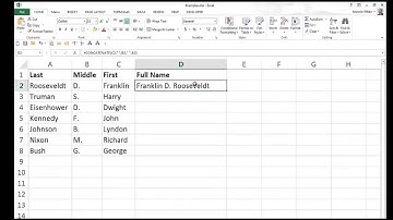 Flash Fill in Excel 2013