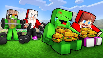 Strong Girls HATE Fat JJ and Mikey - Minecraft Animation / Maizen
