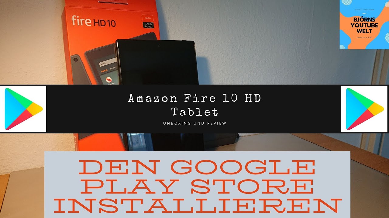 Amazon Fire Tab 10 Hd 2020 Google Play Store Installieren Youtube