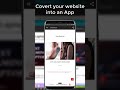 Convert Your Website to an Android App and Publish to the Play Store #shorts