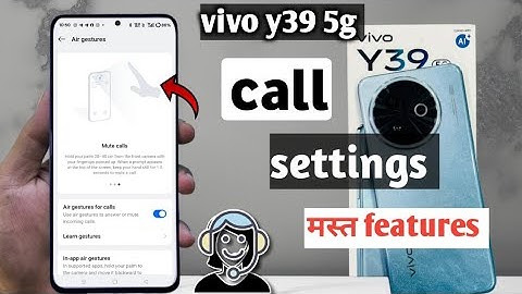 Vivo y39 5G 5g call setting|| vivo y39 call setting kaise kare|| smart calling vivo y39 