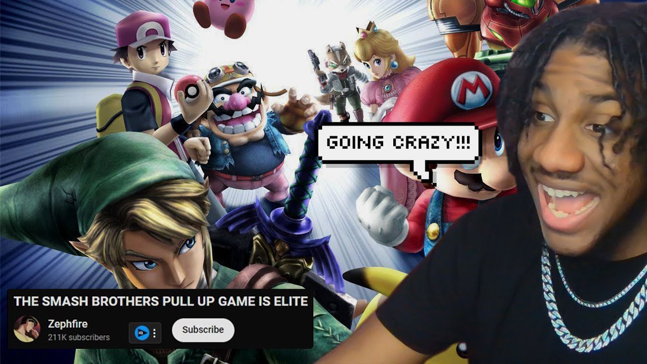 THE SMASH BROTHERS PULL UP GAME WAS CRAZY (@zephfire_16)