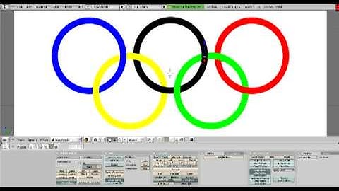 Modeling of Olympic logo using Blender
