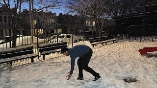 বরফ নিয়ে স্বামী-স্ত্রীর খেলা নেলা🤦‍♀️😉 || Husband wife playing in the snow ❄ screenshot 3