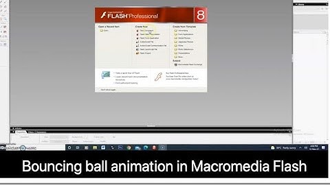 Bouncing Ball Animation using Macromedia Flash