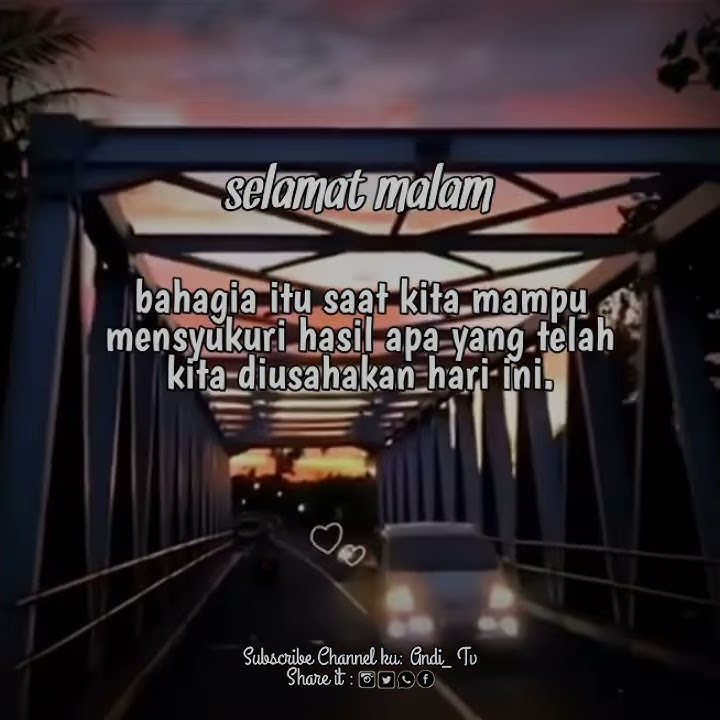Story wa selamat malam islami
