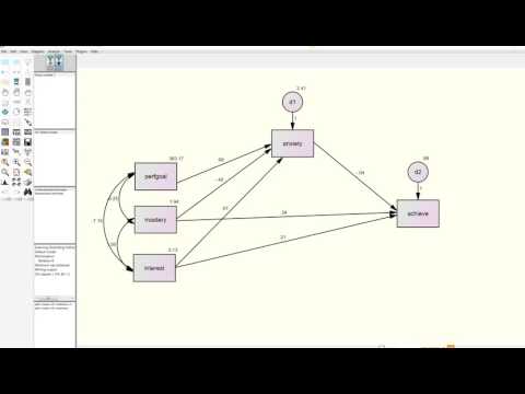 Evaluating direct, indirect, and total effects in path analysis in AMOS