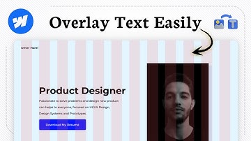 Tekst toevoegen aan een afbeelding in Webflow (ontwerpoverlay)
