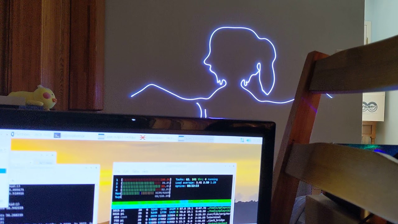 OpenLase tracer ARM Neon port - RPI2 B