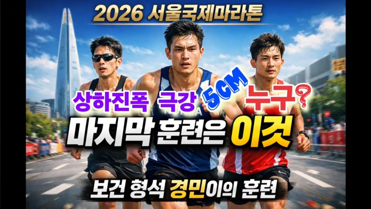 상하진폭 극강 5센치 누구?/2026 서울국제마라톤 마지막 훈련은 이거다, 보건 형석 경민이의 훈련