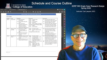 SERP 590 2021 Schedule and Course Outline