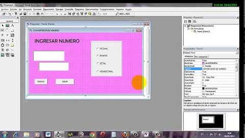 CONVERTIDOR DE DECIMAL,BINARIO, OCTAL Y HEXADECIMAL EN VB 6.0
