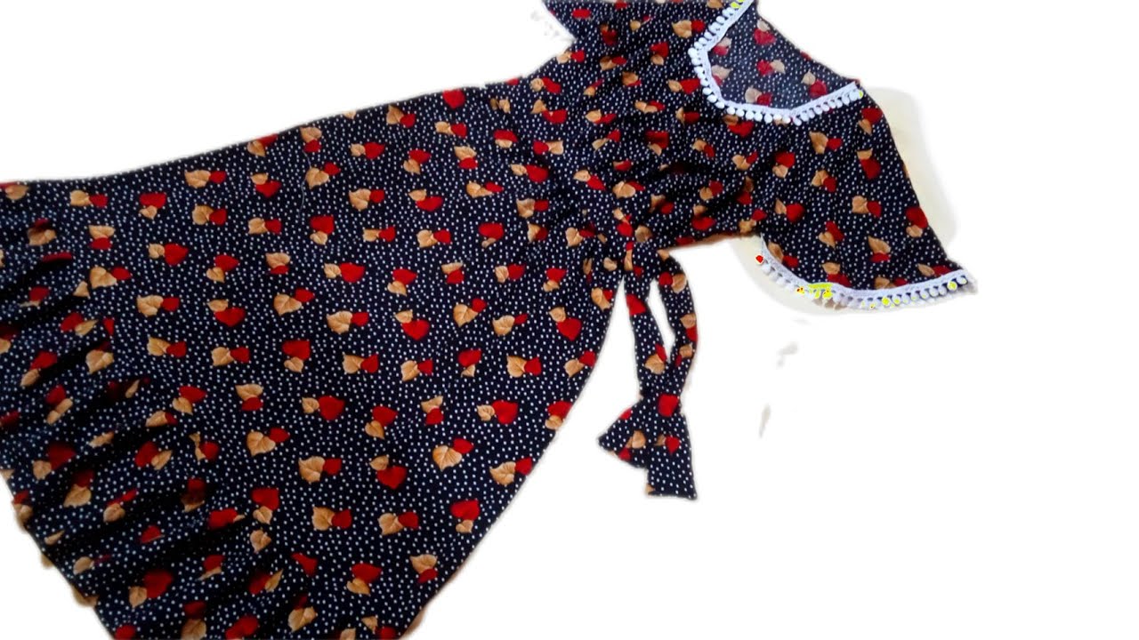 خياطة قندورة أو روبة صيفية بكم المروحة وبطريقة سهلة جدا/ بدعية صيفية بمناسبة عيد الأضحى