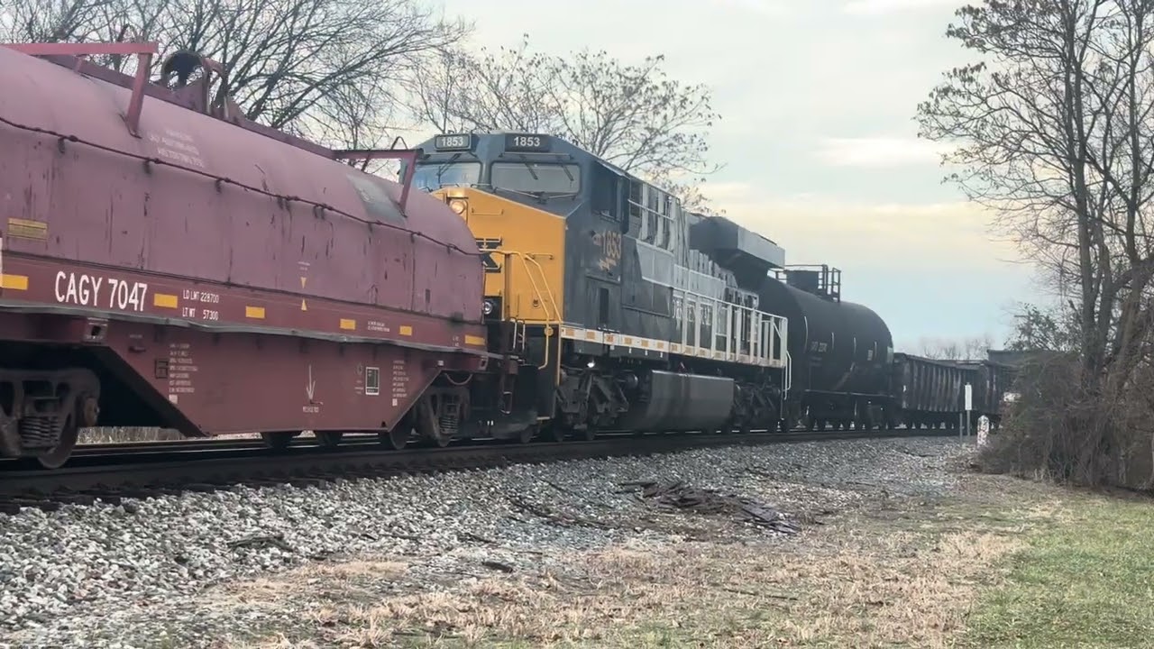 CSX M514 manifest train Covington Kentucky 