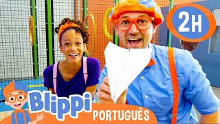🪁 Blippi e Meekah Visitam um Museu Infantil 🪁 | 2 HORAS DO BLIPPI! | Vídeos Educativos para Crianças