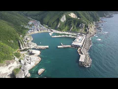 青森県下北郡佐井村　牛滝漁港で空撮！！