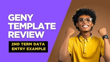 GENy 2ND TERM EXAMPLE SCHOOL REPORT GENERATION