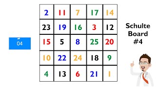 Schulte Table #4 - Train your brain screenshot 4