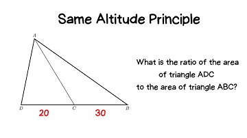 🔻Ratio of the area of two triangles which share an altitude: How to solve Geometry problems 🔺