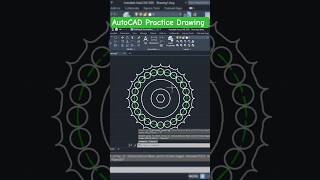 AutoCAD Practice Drawing Just In 1 Minute #cadsoftware