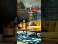 Amsterdam Wallpaper Mural 🏙 | Before & After Room Transformation #short #beforeafter
