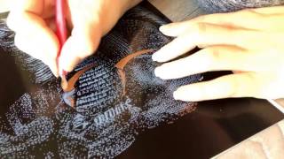 Asmr, scraper foil. Tapping. Scratching.