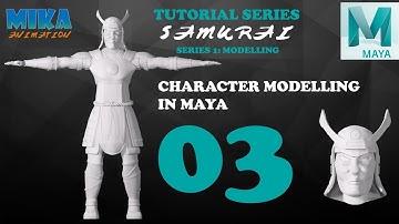 Samurai Character Modeling Maya Tutorial in Maya 2017 Maya 2018 Part 3