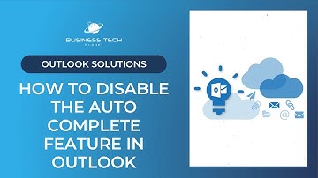 How to disable the auto-complete feature in Outlook in 30 seconds!
