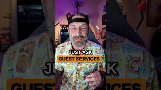 Take it to guest services, not to the internet