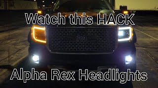 Alpha Rex Luxx Headlights Watch this HACK before install/purchase!!!