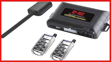Crimestopper SP-402 Car Alarm with Remote Start, Keyless Entry and Engine Disable,Black