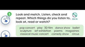 Unit 6 - Lesson 1: 3. Look and match. Listen, check and repeat.