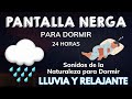 Sonido de lluvia para dormir pantalla negra  relajarsecon  escicha dormir mejor 