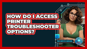How Do I Access Printer Troubleshooter Options?