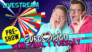 LIVE: EUROVISION 2021 PRE SHOW - Semi final 1 Tuesday May 18th 2021