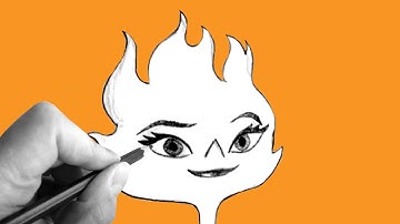 How to draw EMBER LUMEN from Disney