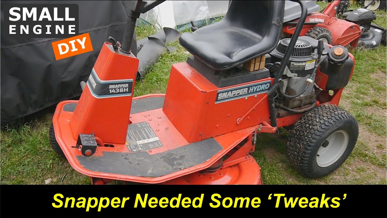 Snapper 1438s Rear Engine Riding Mower Old But Needed Some Tweaks