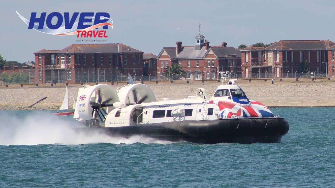 Hovercraft from Southsea to Ryde Isle Of Wight on Hovertravel - June 2021