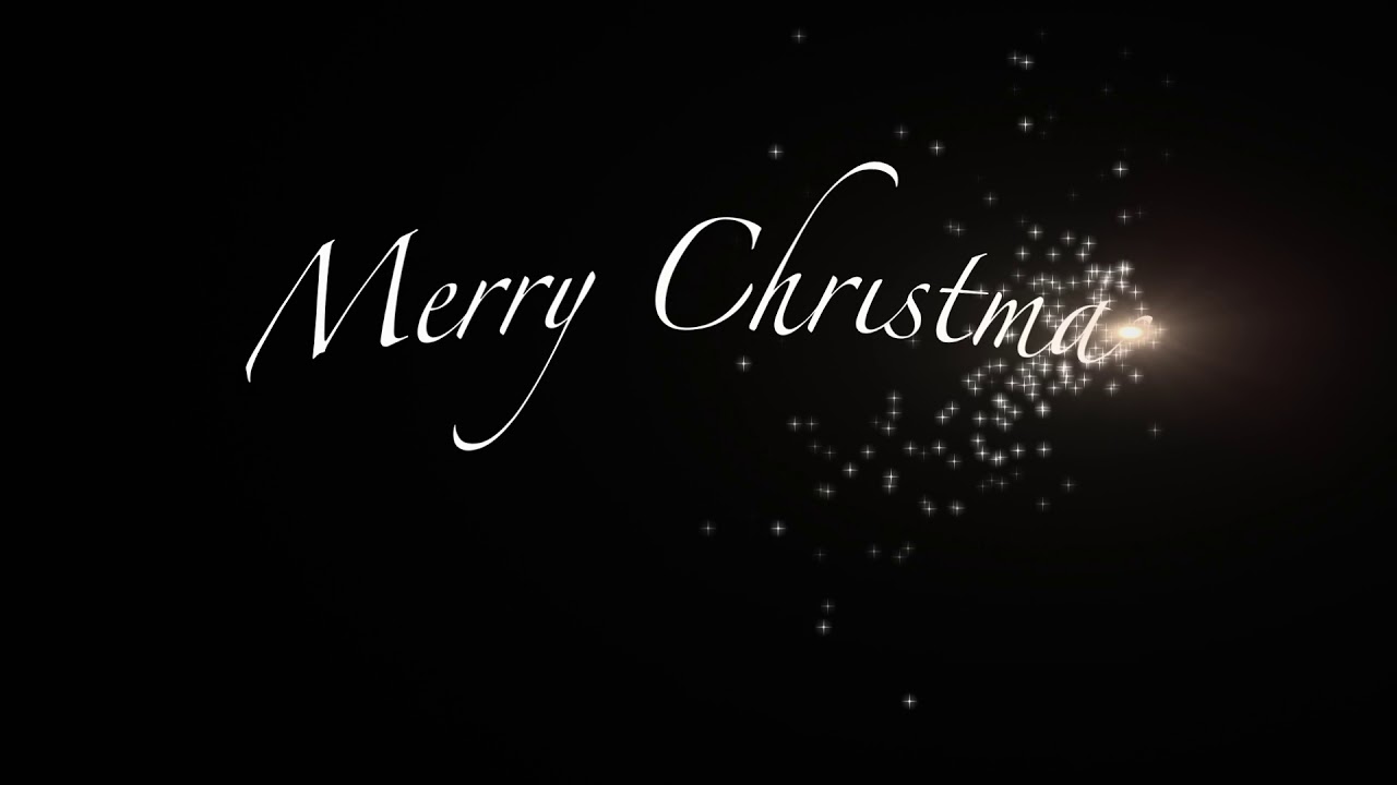 Sparkling Merry Christmas Text | Animated Moving Background - YouTube