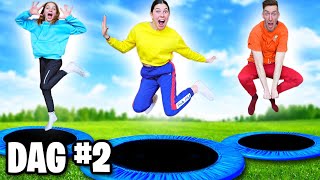 WIE ALS LAATSTE STOPT MET SPRINGEN WINT! *TRAMPOLINE CHALLENGE* #567