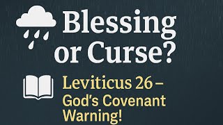 Obey God and Be Blessed – Disobey and Face the Consequences | Leviticus 26 Explained
