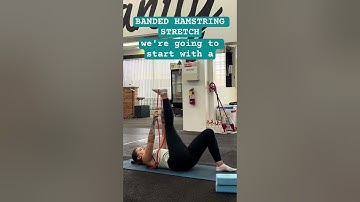 Banded Hamstring Stretch | Fix Tight Hamstrings & Posterior Chain #mobility #recovery