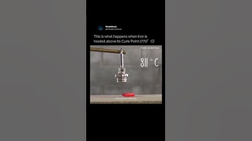 What Happens to Iron at 770°C? The Curie Point Will Shock You! 🔥🧲 #shorts #experiment