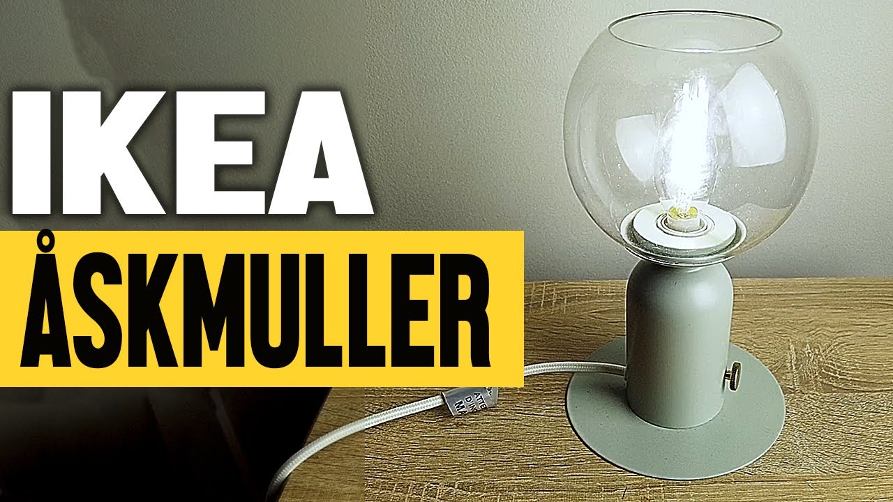 Ikea ÅSKMULLER Dimmable Lamp Review An affordable dimming retro lamp