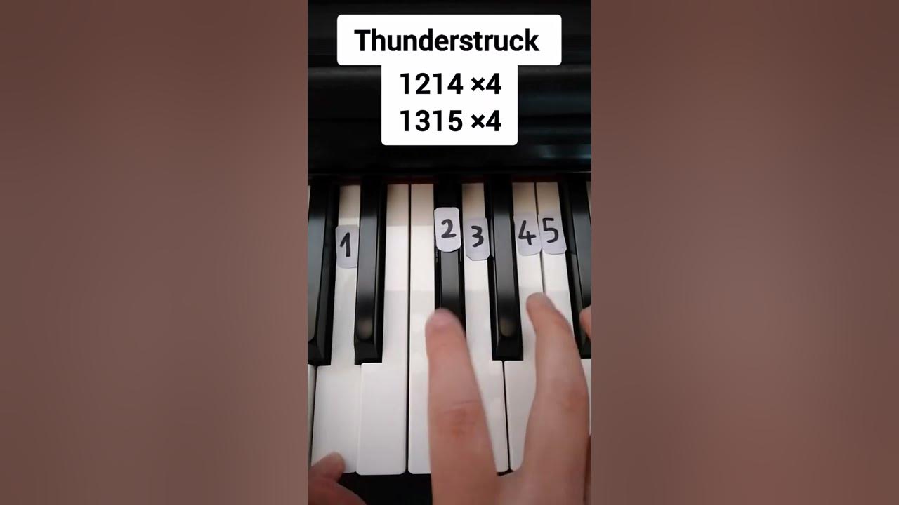Thunderstruck (piano tutorial) - YouTube