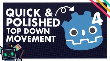 How to code POLISHED Top down Movement in Godot 4 in UNDER 3 MINUTES